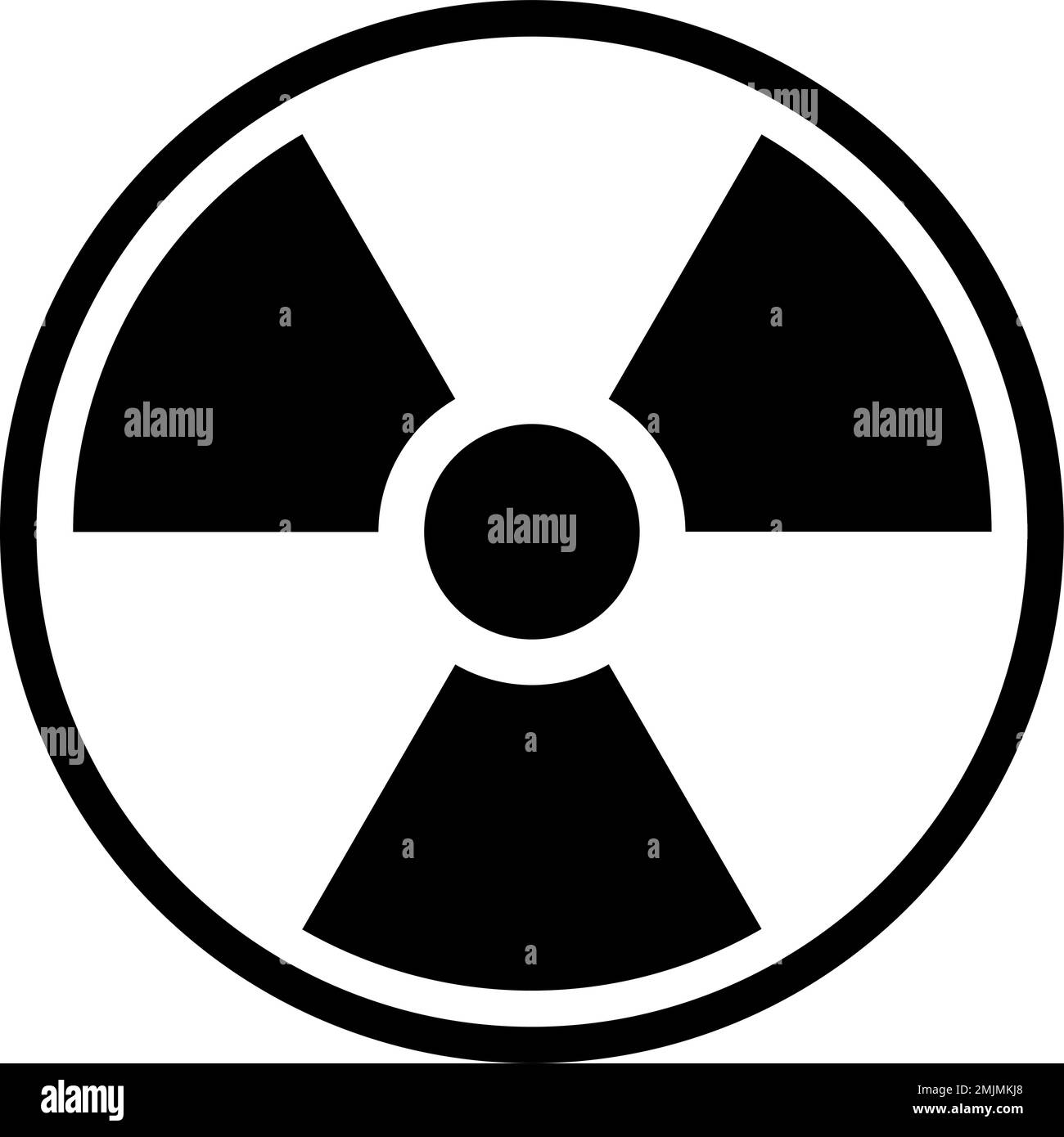 Nuclear Hazard Ionizing Radiation Trefoil Danger Symbol. Vector Image. Stock Vector