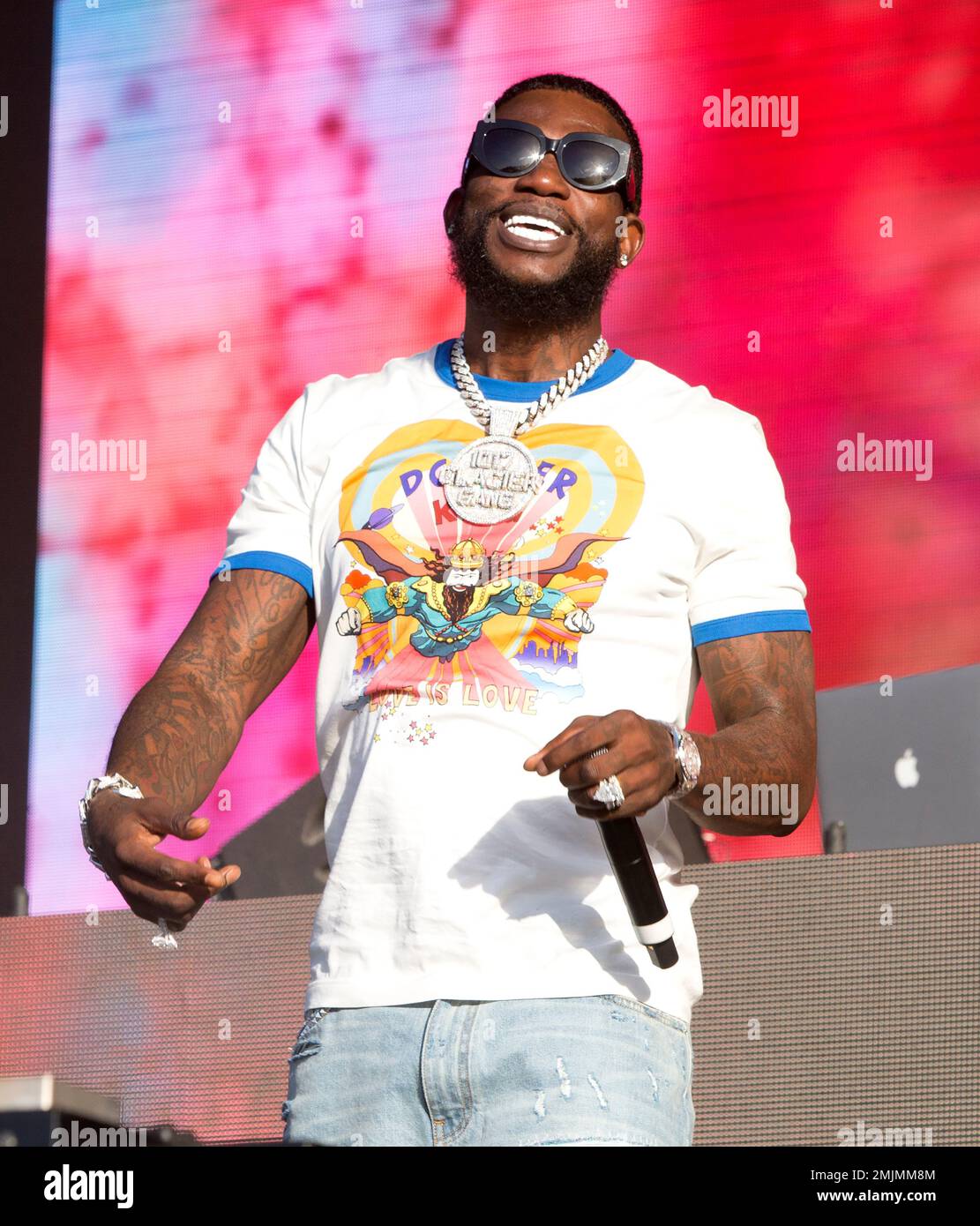 Gucci Mane performs on Day 3 of the 2019 Firefly Music Festival at The