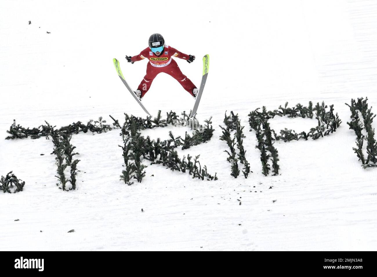 Austrias Lisa Hirner Soars Through The Air During The Womens Ski