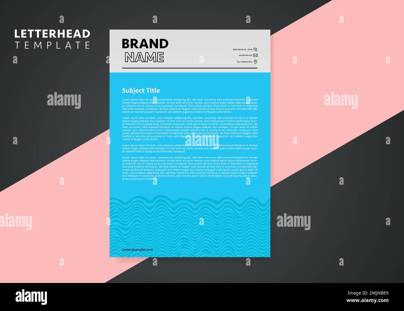 Clean and Corporate Letterhead Template. Creative letterhead template design. Vector Letterhead