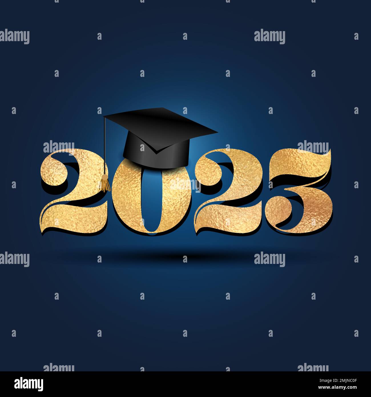 Class of 2023 Congratulations Graduates Typography. black text