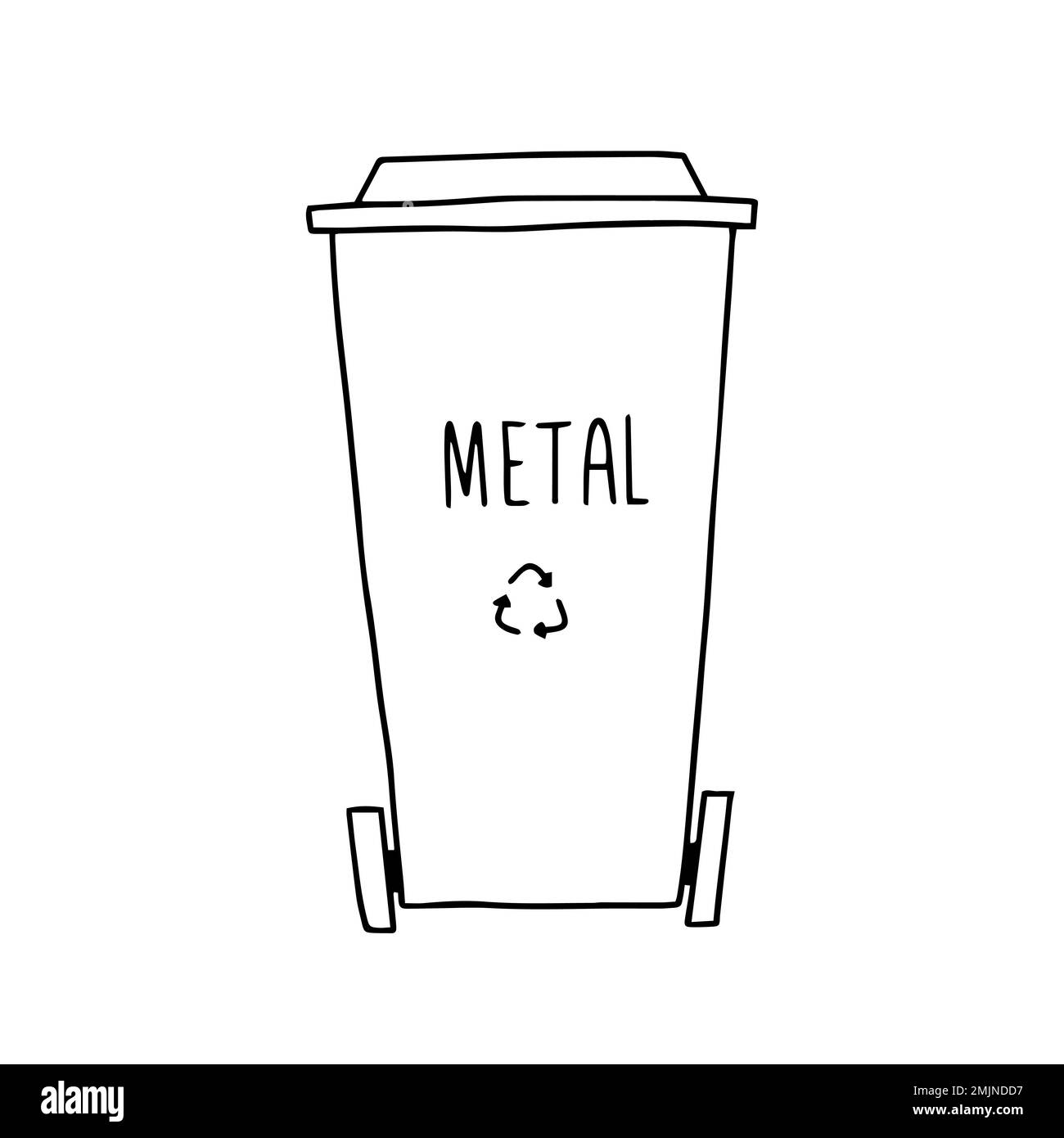 Trash can doodle vector Stock Vector Image & Art Alamy