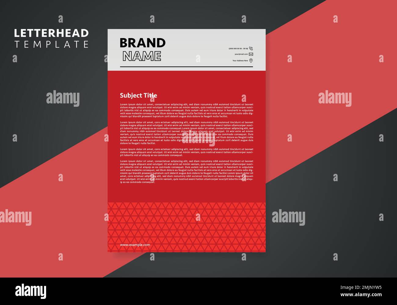 Clean and Corporate Letterhead Template. Creative letterhead template design. Vector Letterhead