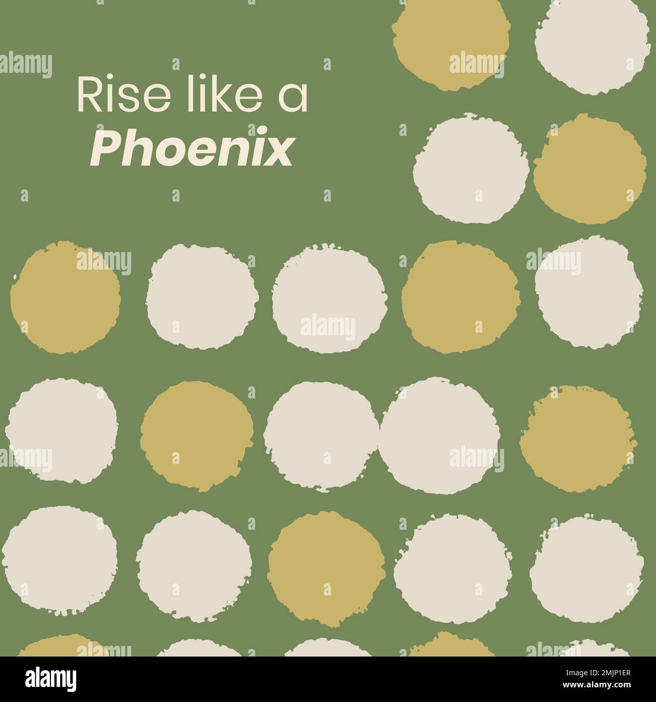 Instagram post template vector, vintage textile pattern, Rise like a ...