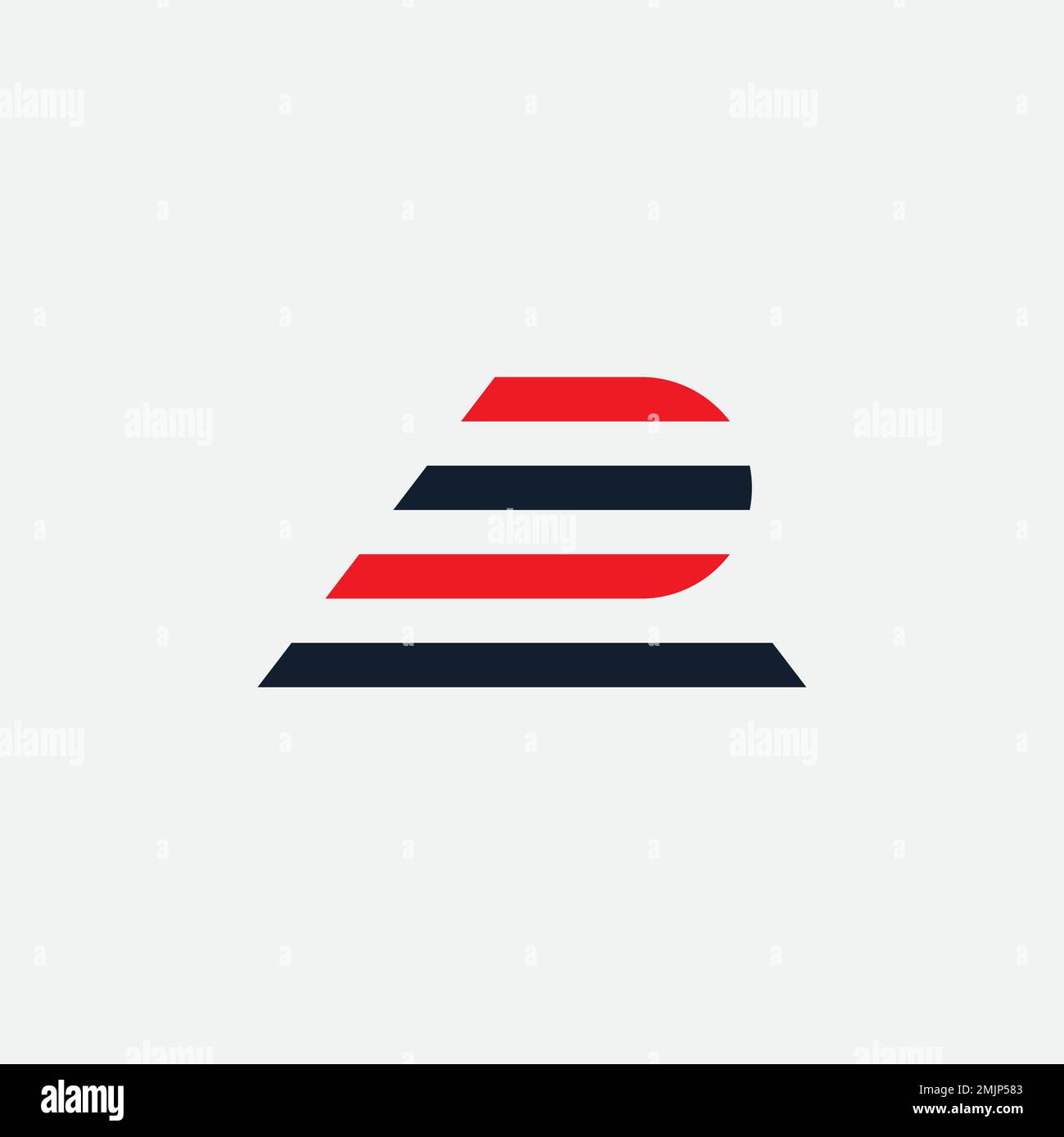 Letter R logo template is easy to create and suitable for companies in vector eps format Stock Vector