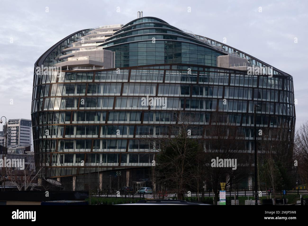 One Angel Square Coop head office Manchester UK Stock Photo Alamy