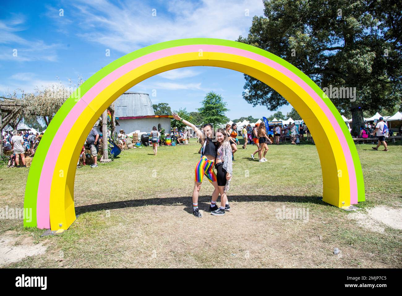 Festival goers attend the Bonnaroo Music and Arts Festival on Friday ...