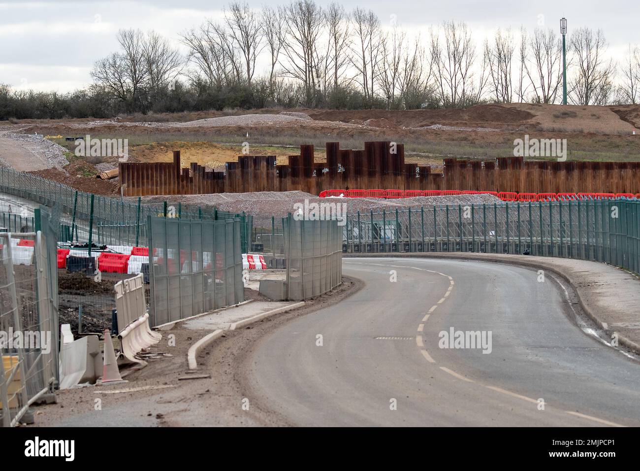 Harefield, Uxbridge, UK. 27th January, 2023. HS2 are closing Harvil