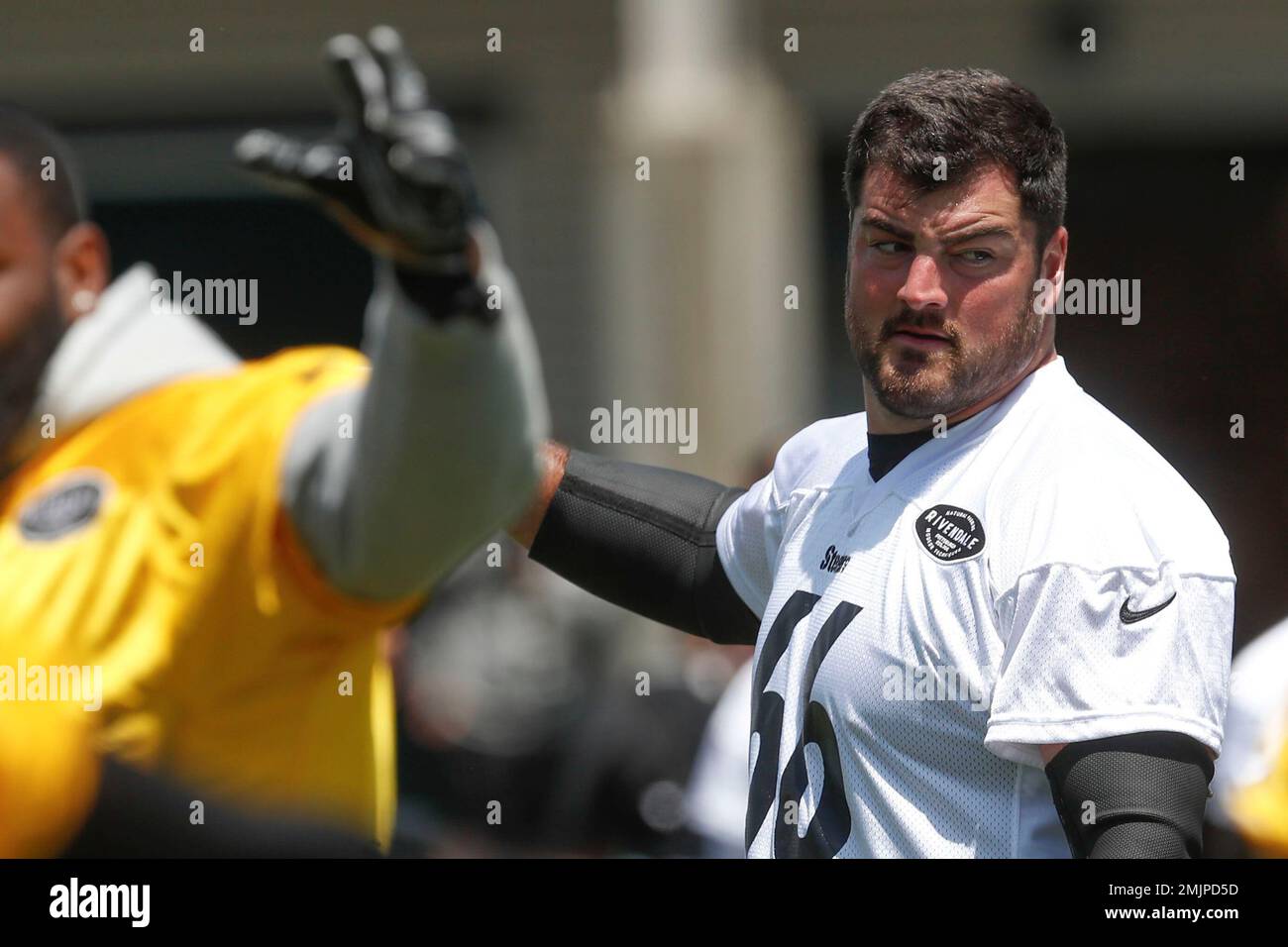 Pittsburgh Steelers offensive guard David DeCastro (66) during an NFL