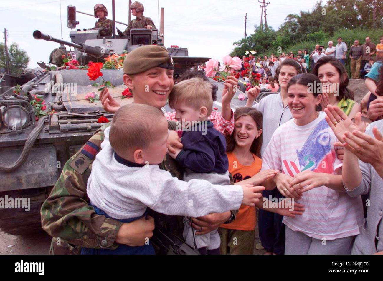 FILE In this Sunday June 13, 1999 file photo, a British NATO soldier