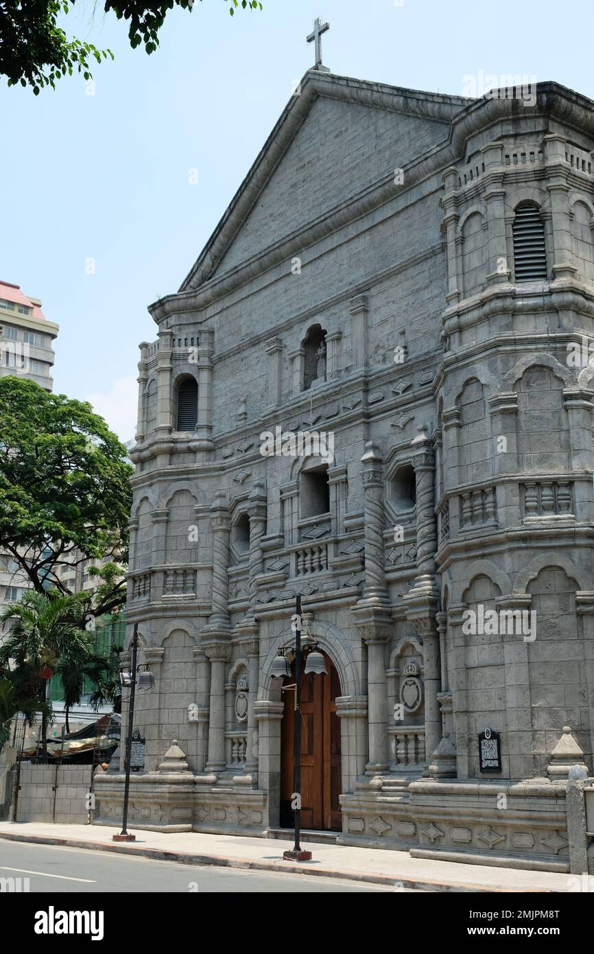 Philippines Manila - Malate Church - Our Lady of Remedies Parish Church Stock Photo
