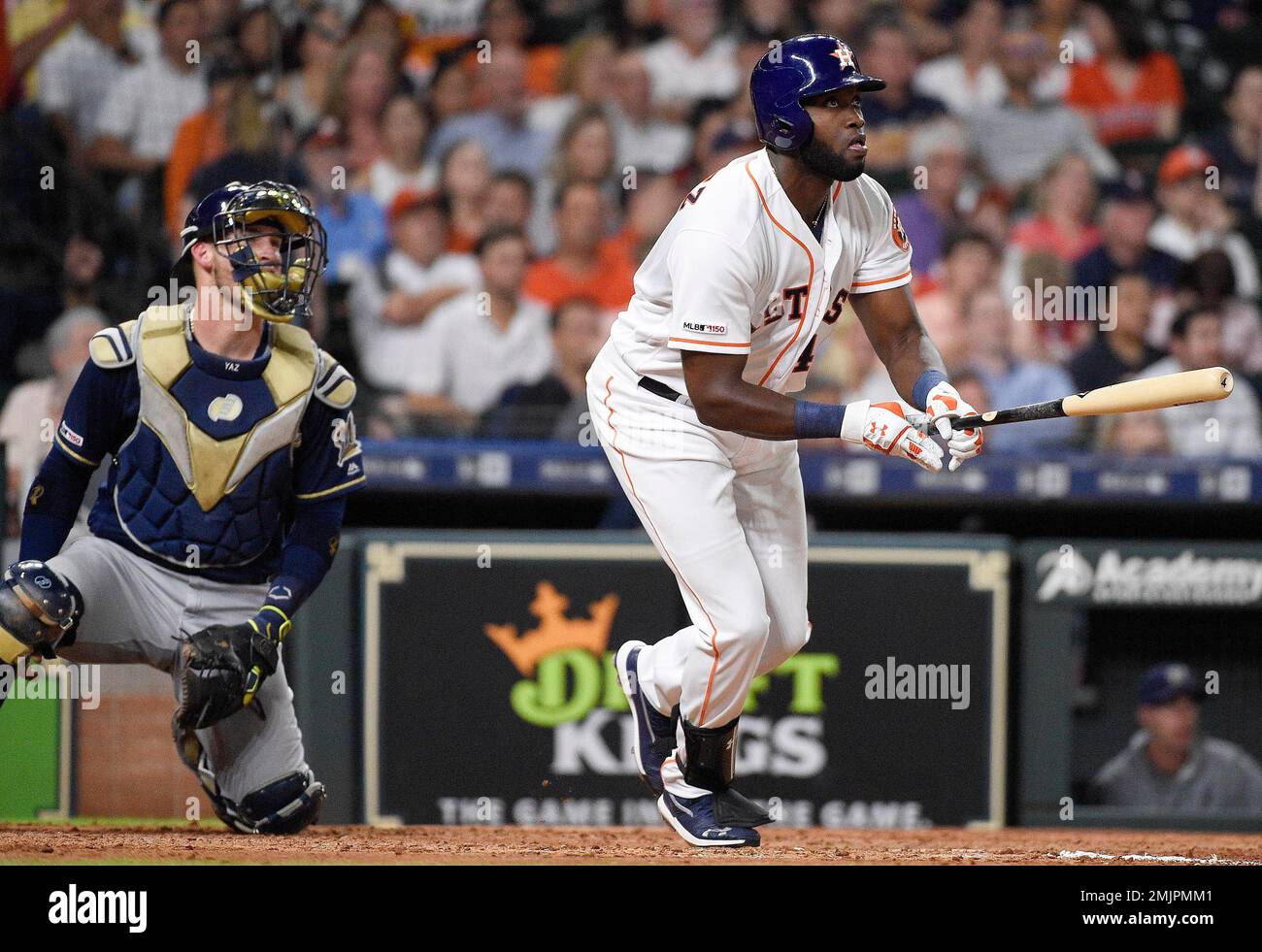 Houston Astros designated hitter Yordan Alvarez (44) batting in the bottom  of the sixth inning of the MLB game between the Houston Astros and the New  Stock Photo - Alamy