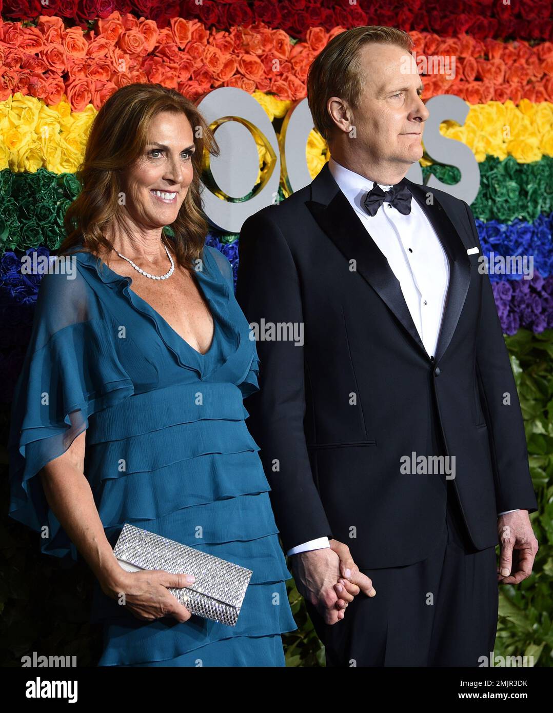 Kathleen Rosemary Treado, left, and Jeff Daniels arrive at the 73rd