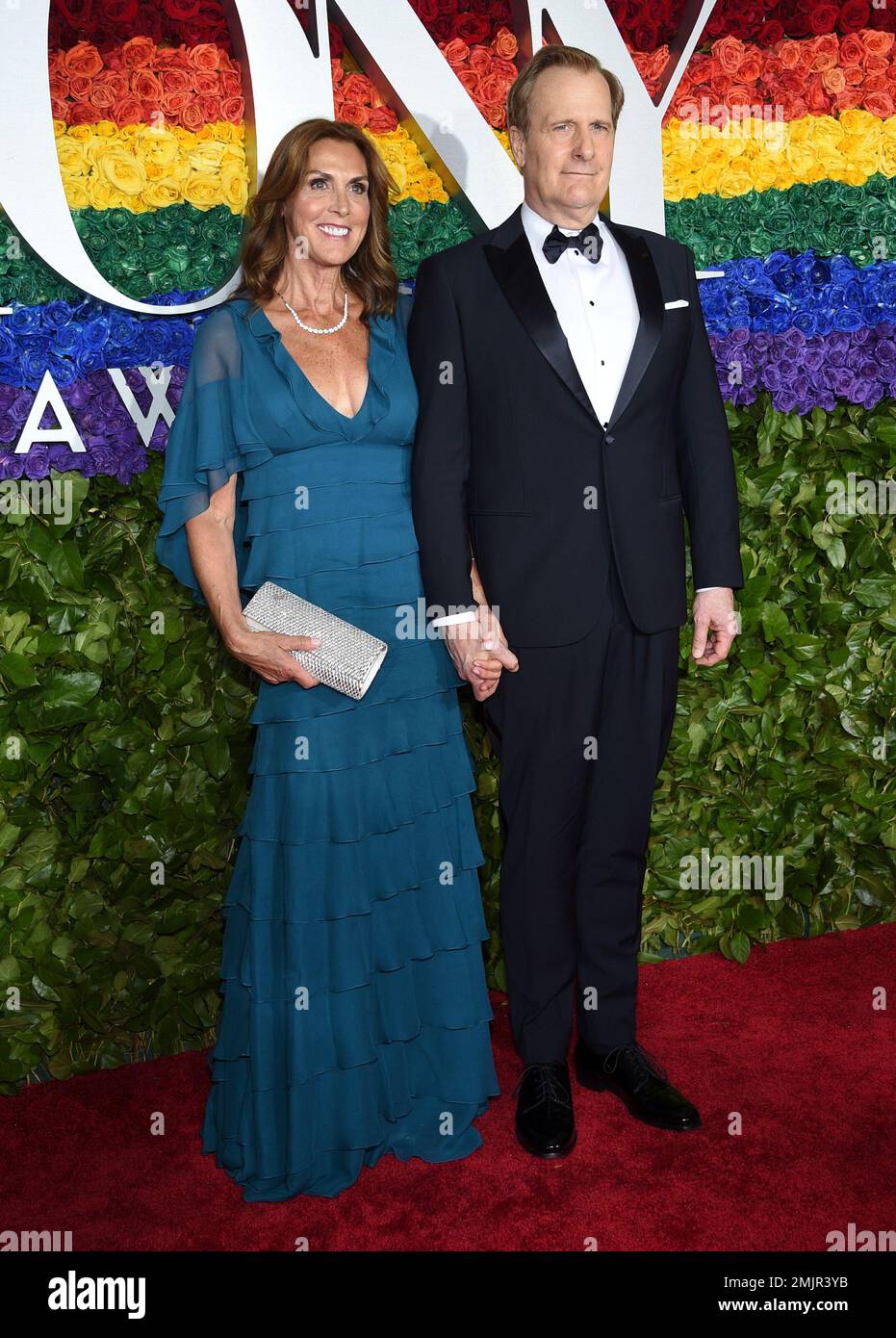 Kathleen Rosemary Treado, left, and Jeff Daniels arrive at the 73rd
