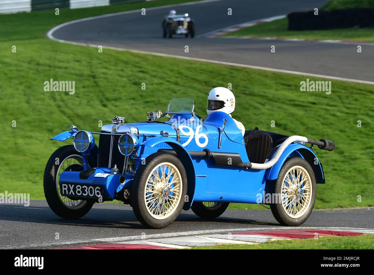 Chris Cadman, MG Montlhery, Triple M Register Race for Pre-War MG Cars, fifteen minutes of racing for iconic MG Midget, Magna and Magnette (hence Trip Stock Photo