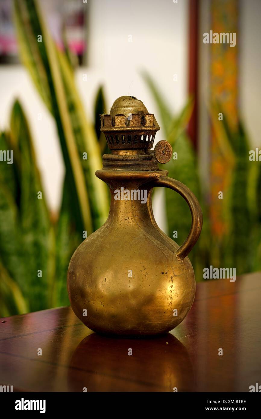 oil lamp from the early 1900s Stock Photo Alamy