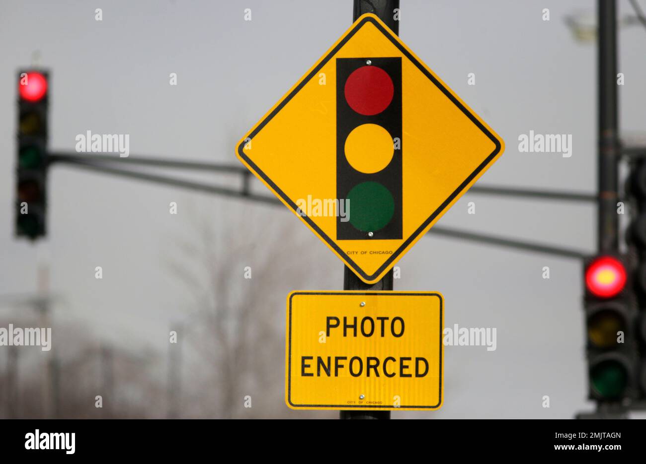 FILE - In this Tuesday, Feb. 10, 2015 file photo, a sign warns ...