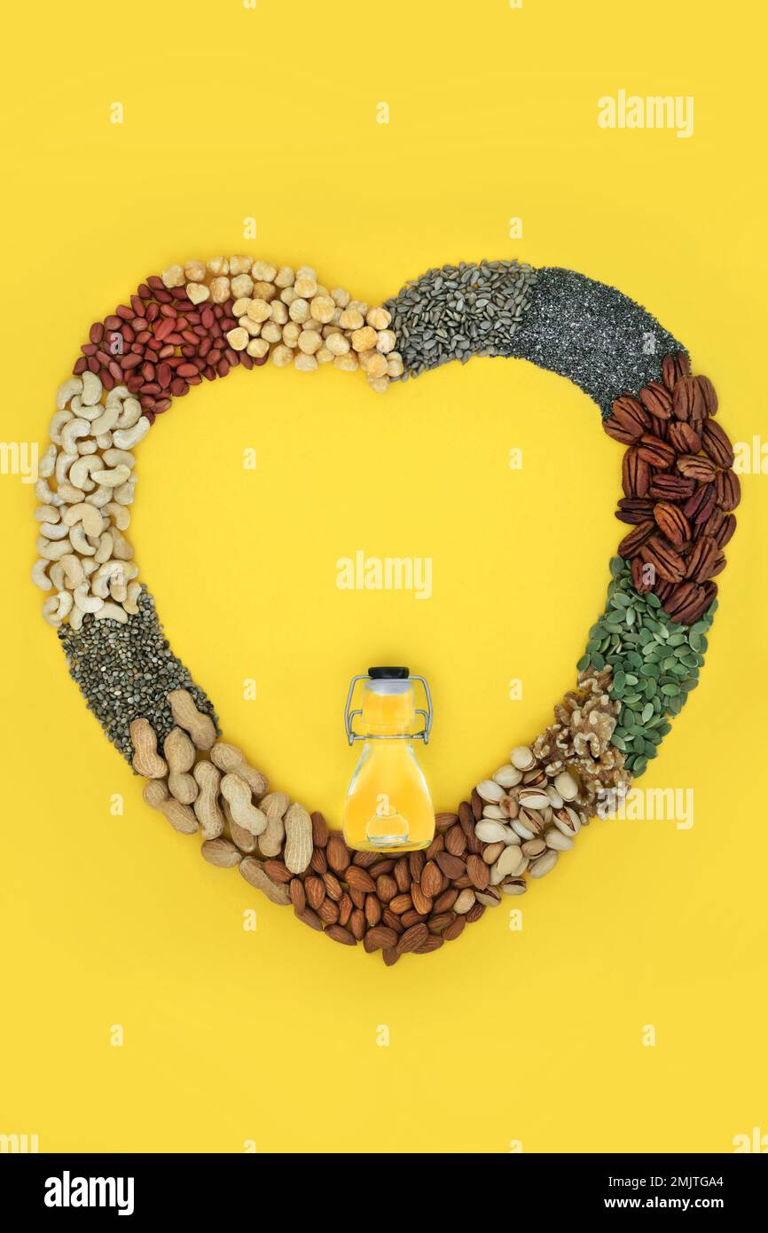 Healthy heart food high in lipids containing essential fatty acids