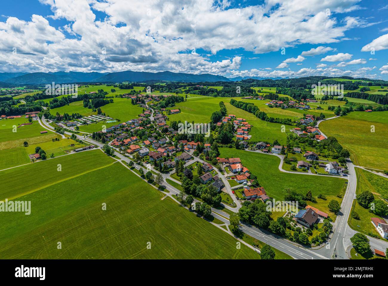 Rothenbuch The little villge of Rottenbuch in Upper Bavaria with its monastry from ...
