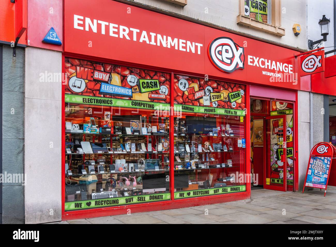 Logo Sign Of CEX Exchange Shop Ayr Scotland UK Stock Photo Alamy