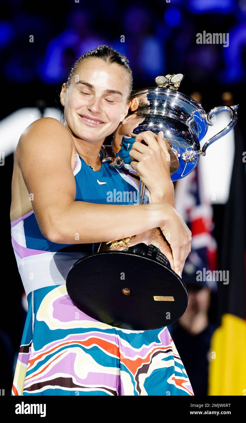 Melbourne, Australia, 28th Jan, 2023. Aryna Sabalenka from Belarus