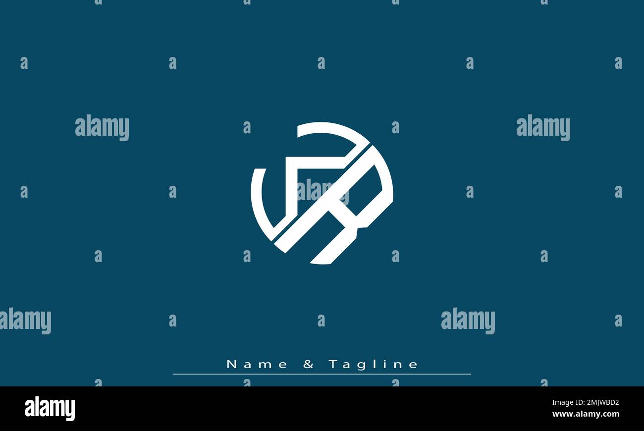 Alphabet letters Initials Monogram logo WR , RW Stock Vector