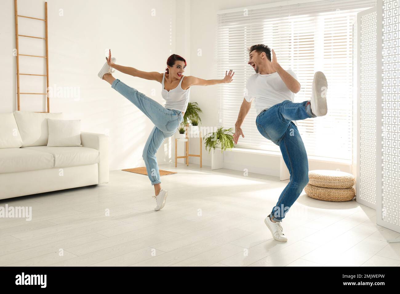 Furniture dancing couple hi-res stock photography and images - Alamy