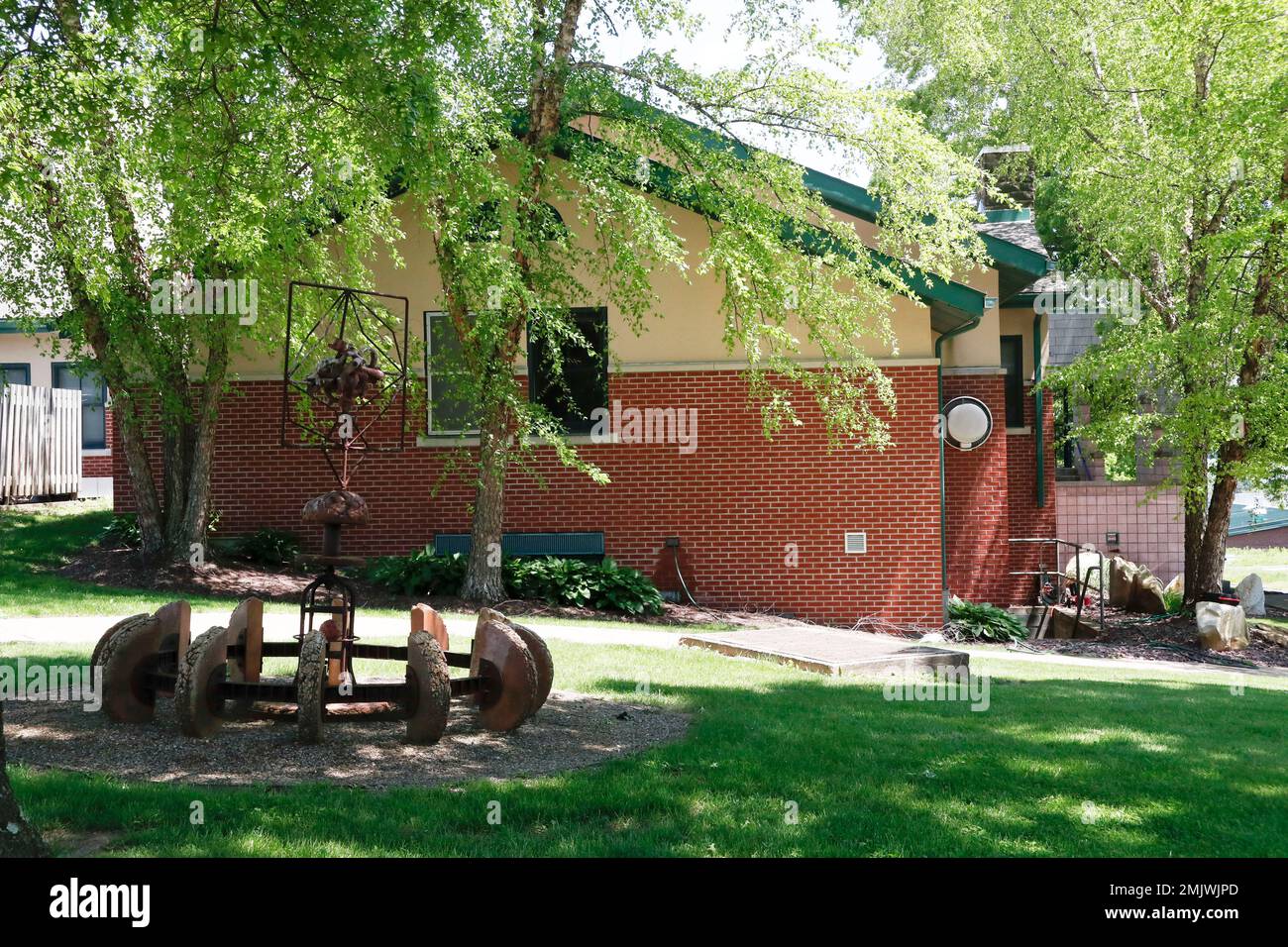 In this photo made on Friday, May 24, 2019, one of the campus