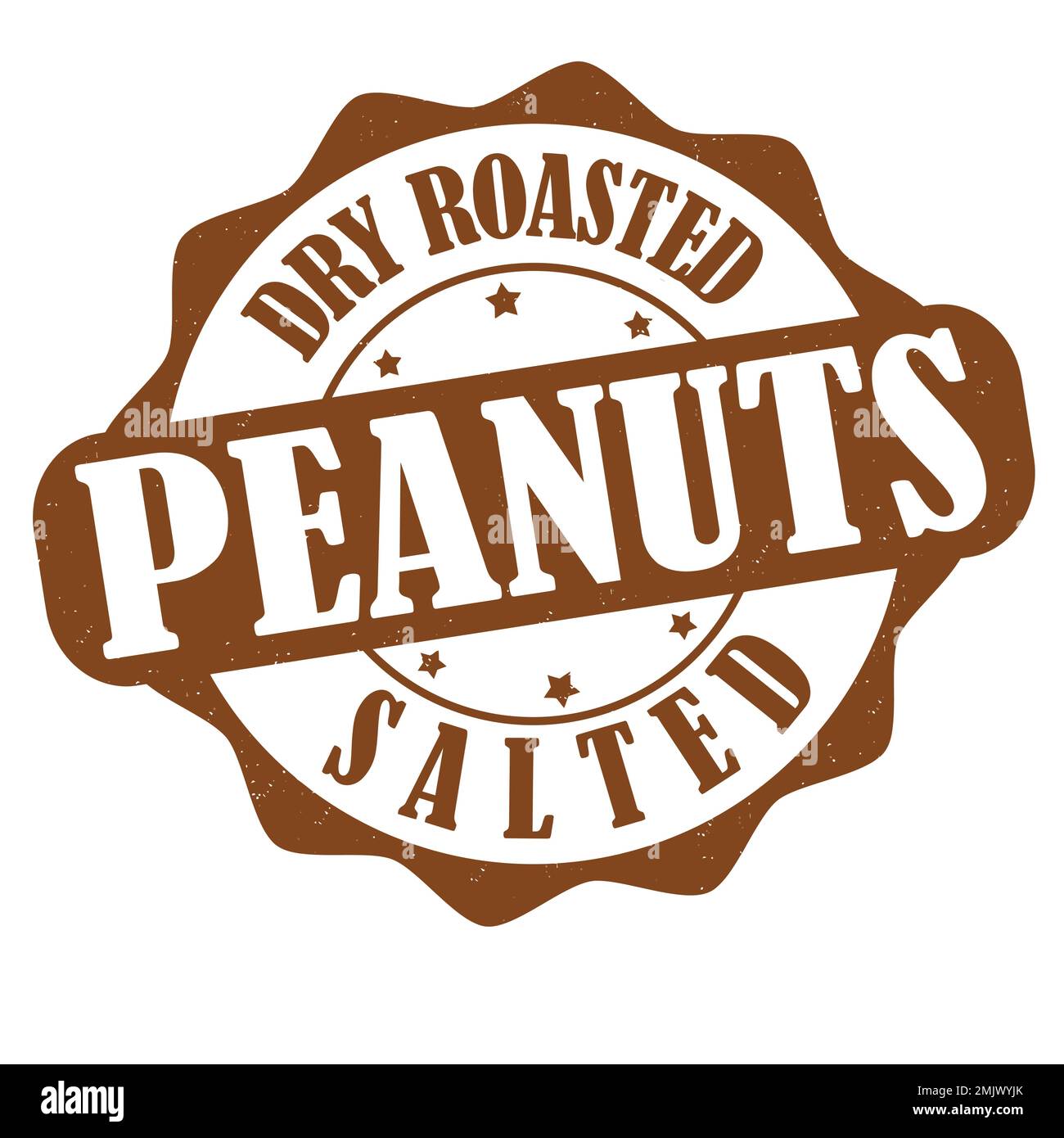 Salted peanuts food label Stock Vector Images Alamy