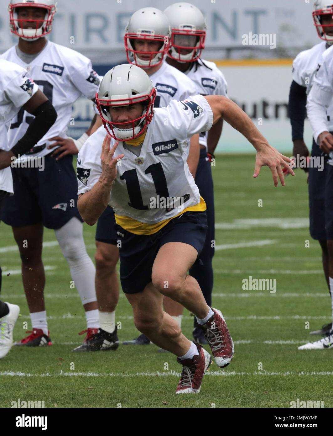 New England Patriots wide receiver Julian Edelman (11) during a ...