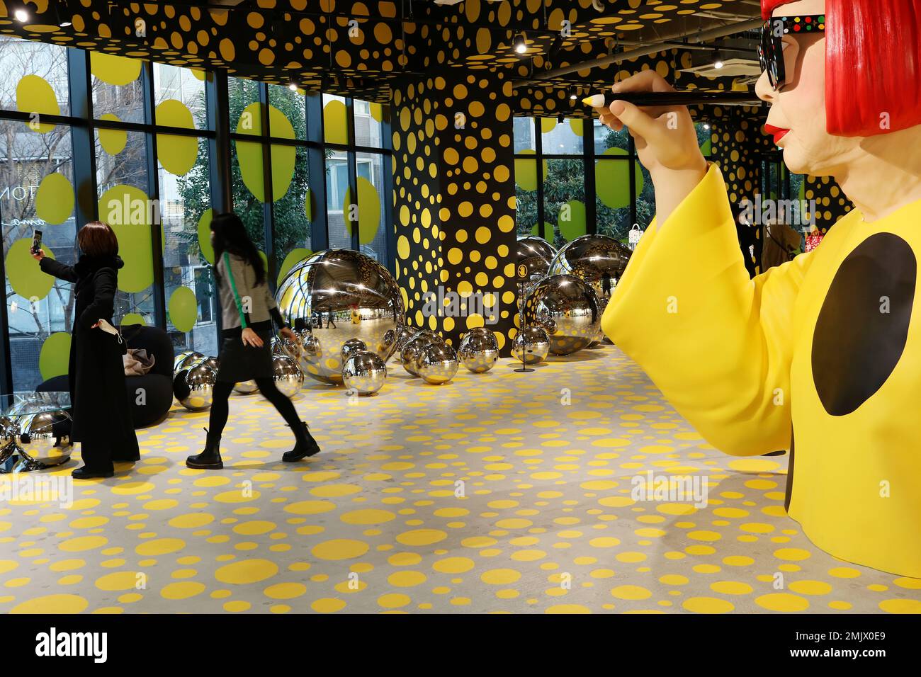 The Louis Vuitton x Yayoi Kusama pop-up in Harajuku looks like an art  exhibition