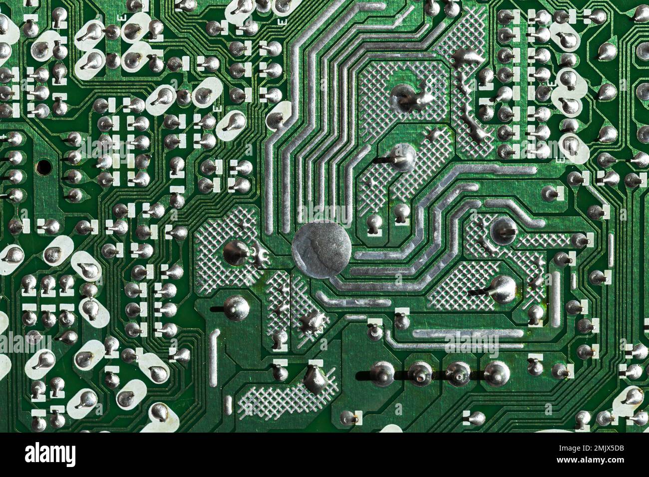 Printed circuit board background, micro electronics component, front