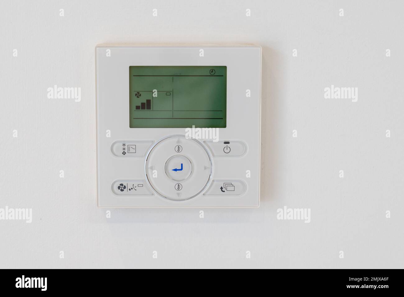 Digital house modern thermostat Smart Thermostat Cooling at home Stock Photo Alamy