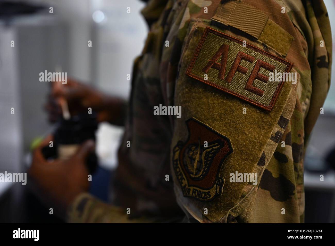U.S. Air Force Airman 1st Class Raquez Kelly-Jones, 18th OSS aircrew ...