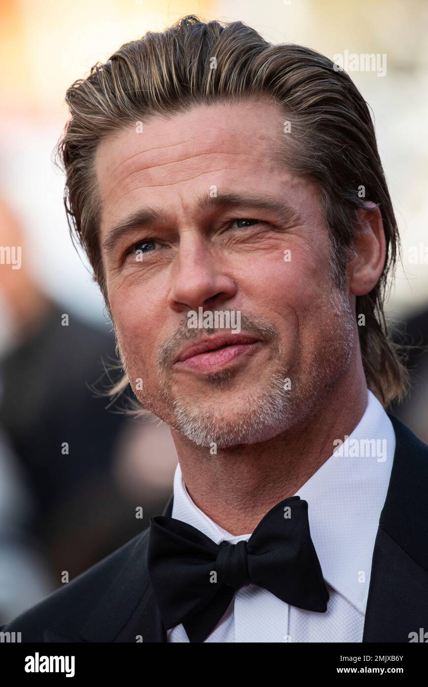 Actor Brad Pitt poses for photographers upon arrival at the premiere of ...