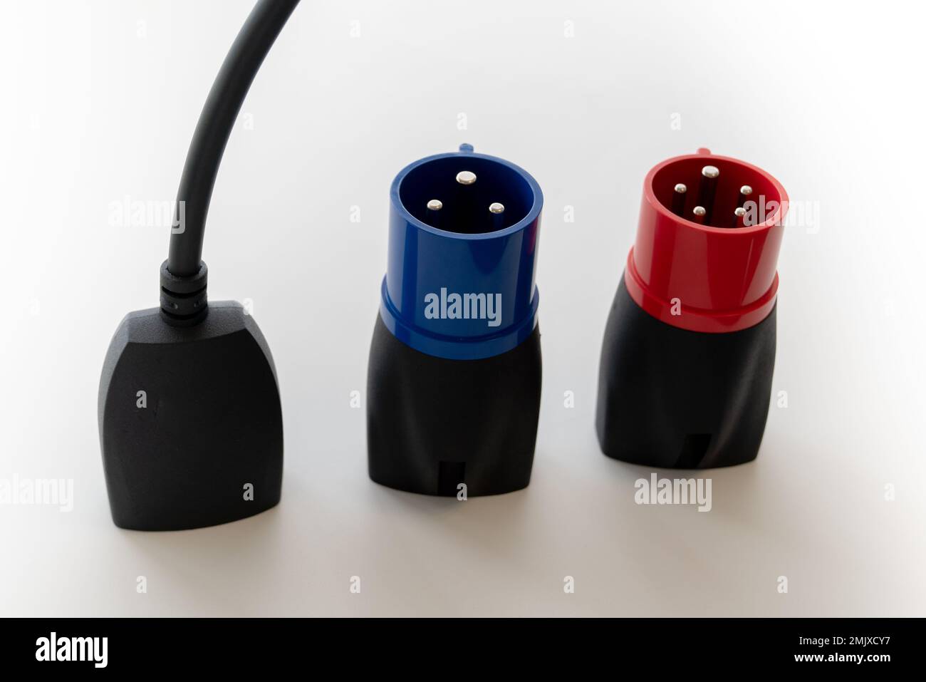 electric car plug adapter charging Stock Photo Alamy