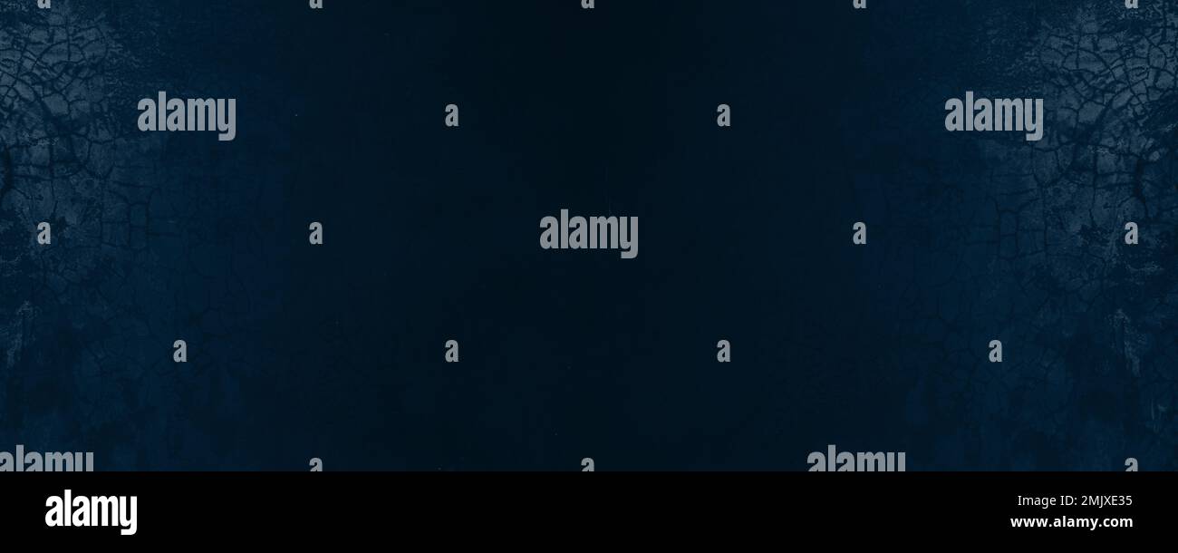 dark blue cement horizontal wall and concreate background Stock Photo