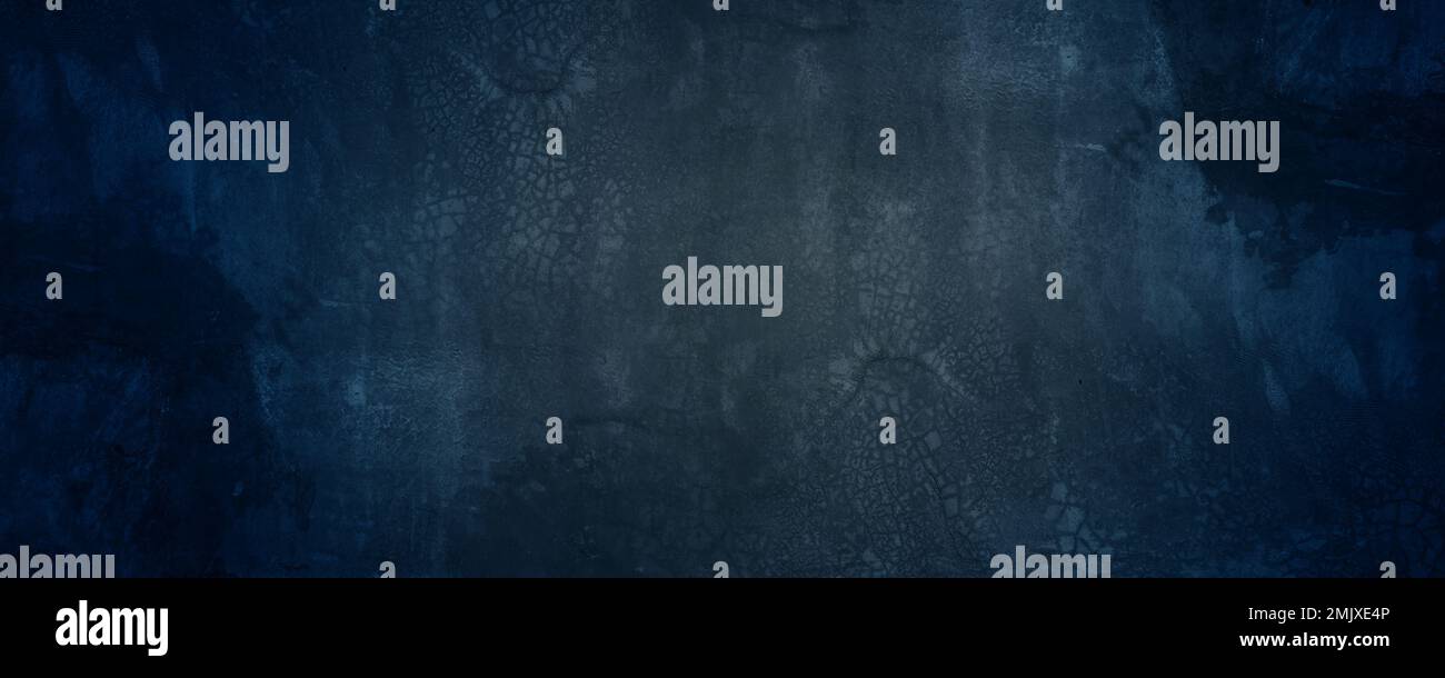 dark blue cement horizontal wall and concreate background Stock Photo