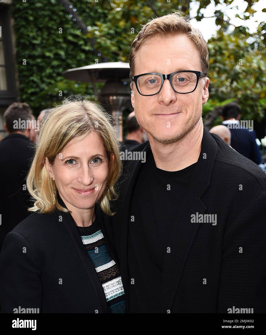 Charissa Barton and Alan Tudyk attend the Backstage at the Geffen 2019