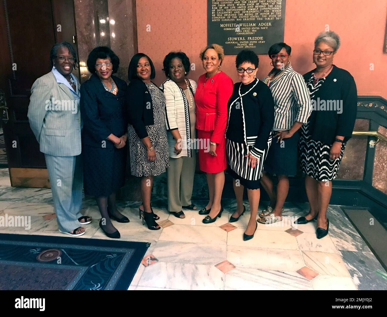 From left, Reps. Gilda CobbHunter, Leola Robinson Simpson, Annie