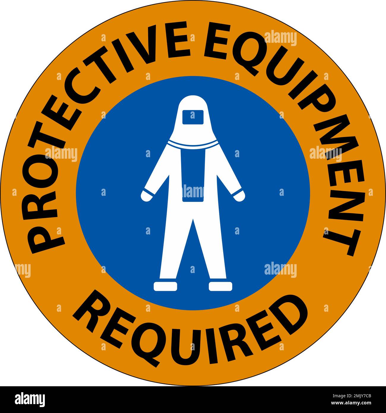 Floor Sign, Protective Equipment Required Stock Vector Image & Art Alamy