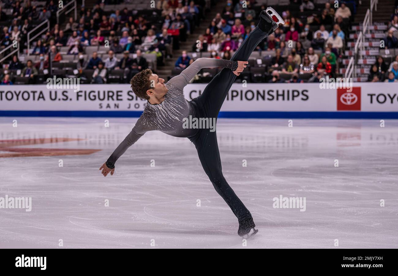 Jason Brown placed second in the men's short program with a score of