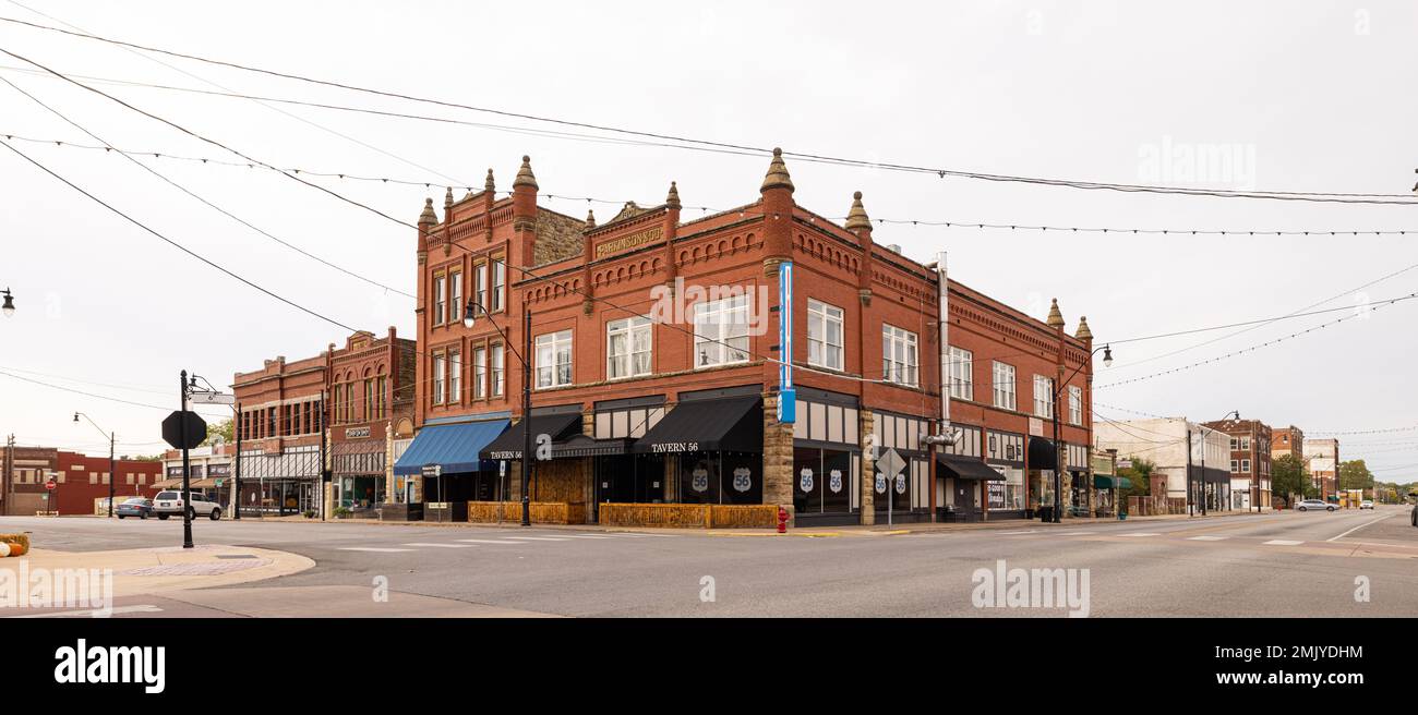Okmulgee, Oklahoma, USA October 16, 2022 The old business district