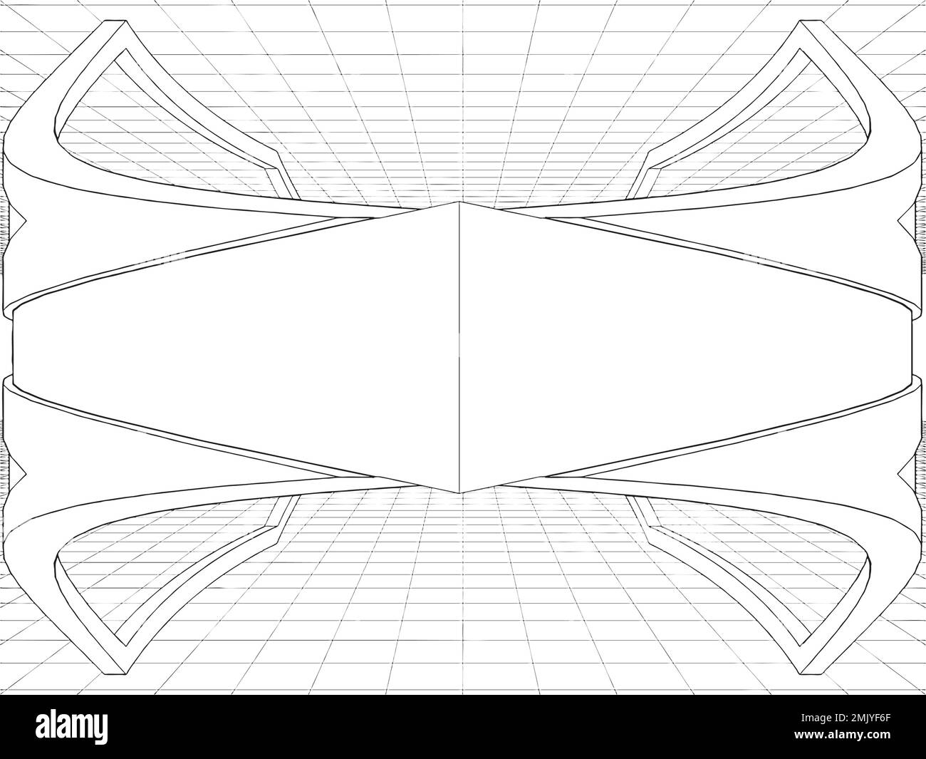 Abstract Construction Structure Vector. Illustration Isolated On White Background. A Vector Illustration Of Construction. Stock Vector