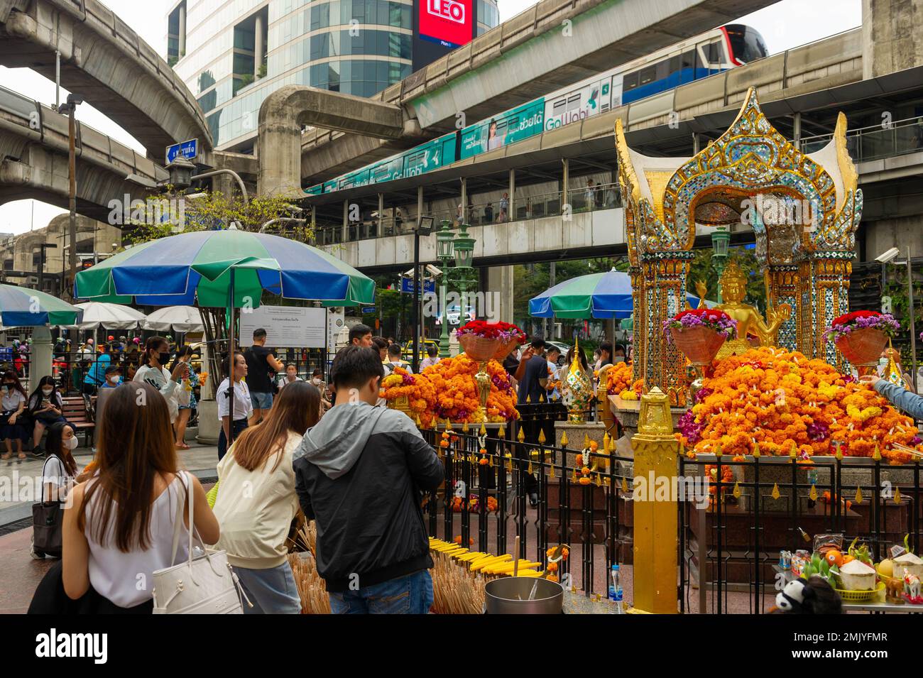 The Erawan Shrine Bangkok, Thailand Stock Photo - Alamy