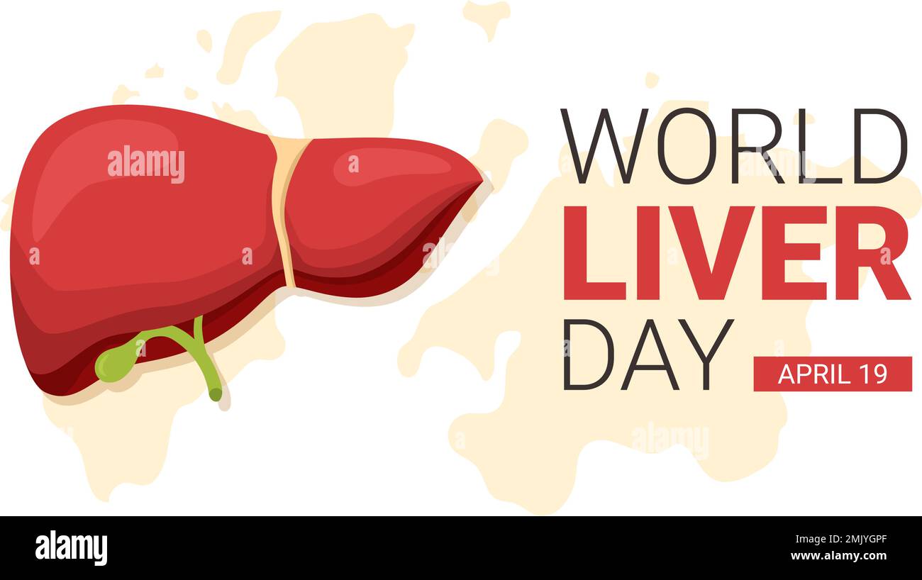 World Liver day on April 19th Illustration to Raise Global Awareness of ...