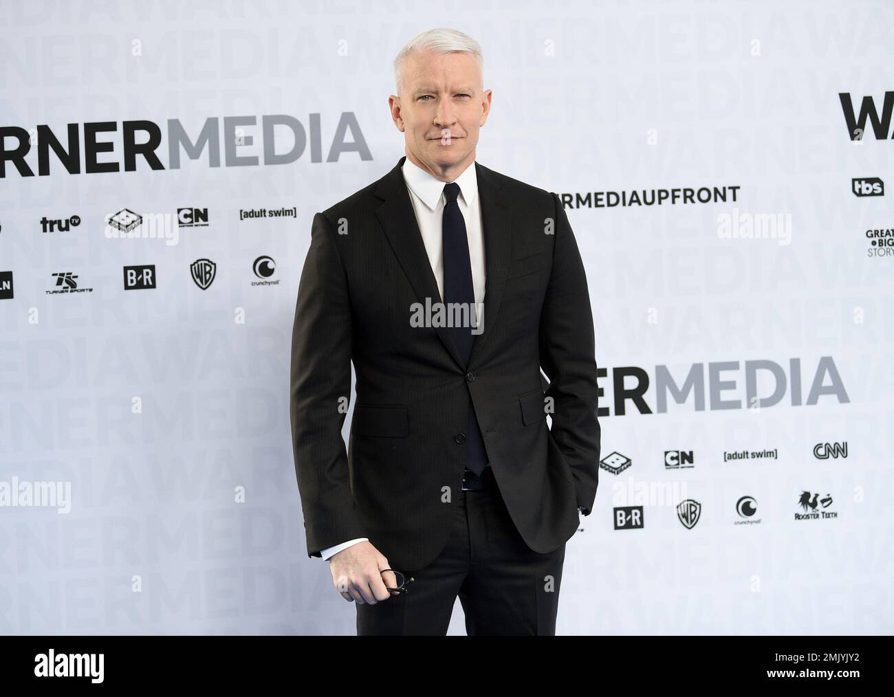 CNN news anchor Anderson Cooper attends the WarnerMedia Upfront at