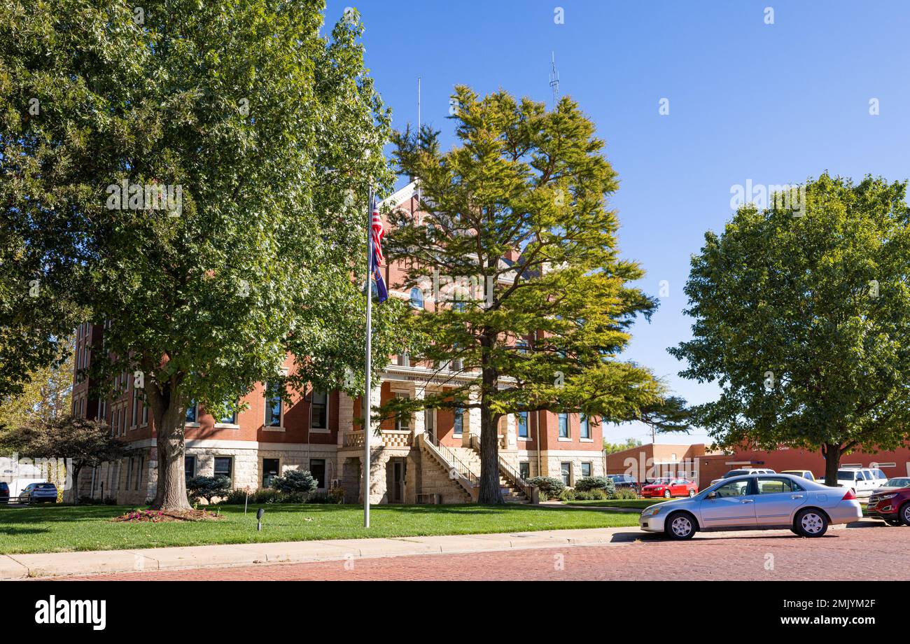 Kingman, Kansas, USA October 17 2022 The Kingman County Courthouse