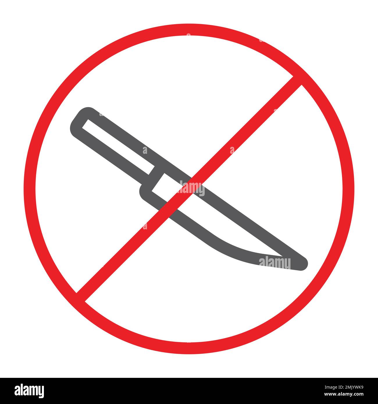 No knife allowed Stock Vector Images - Alamy