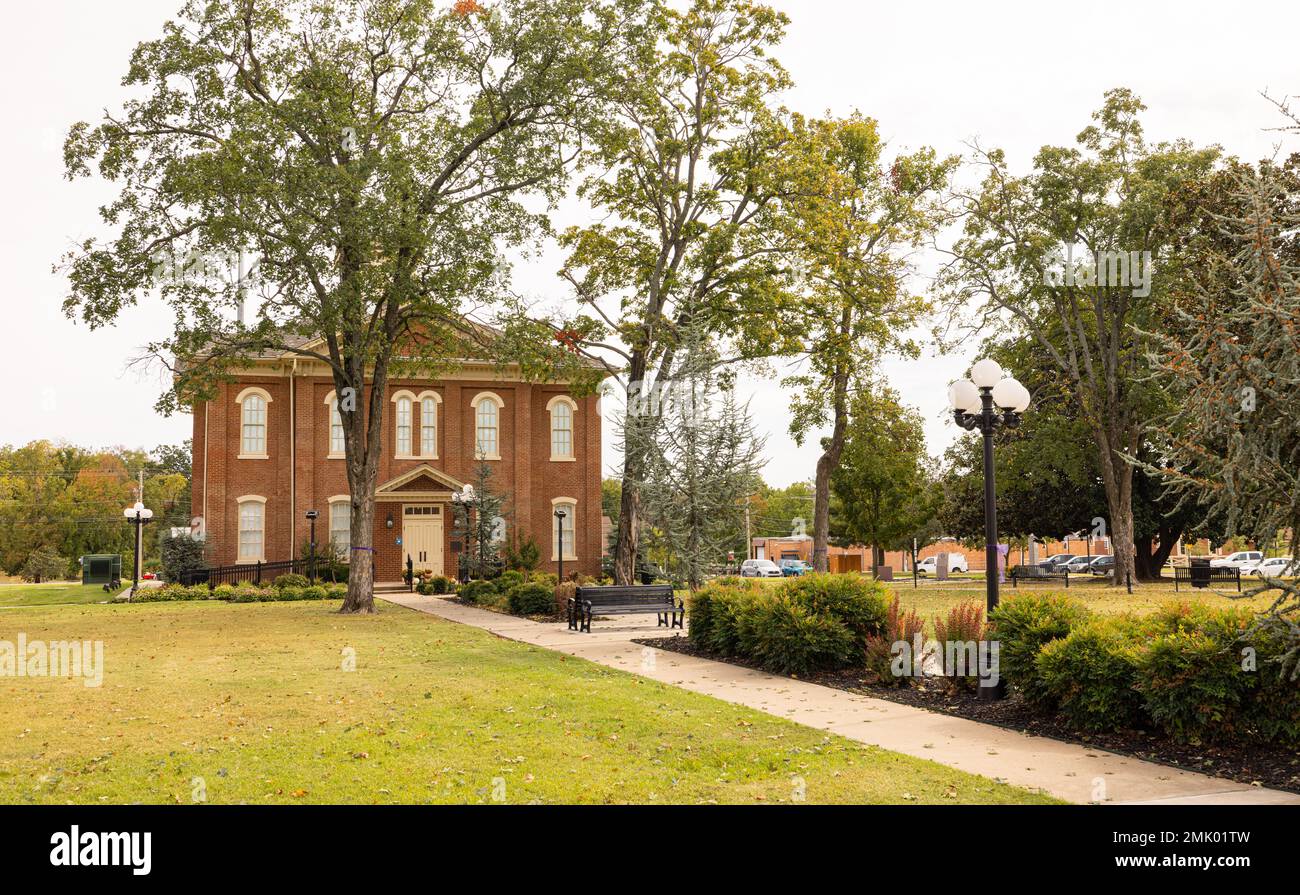 Tahlequah, Oklahoma, USA October 16, 2022 The old Cherokee County